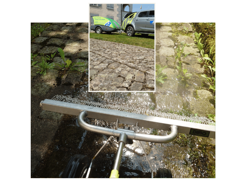 Unkrautbekämpfung, Heisswasser vs. Dampf